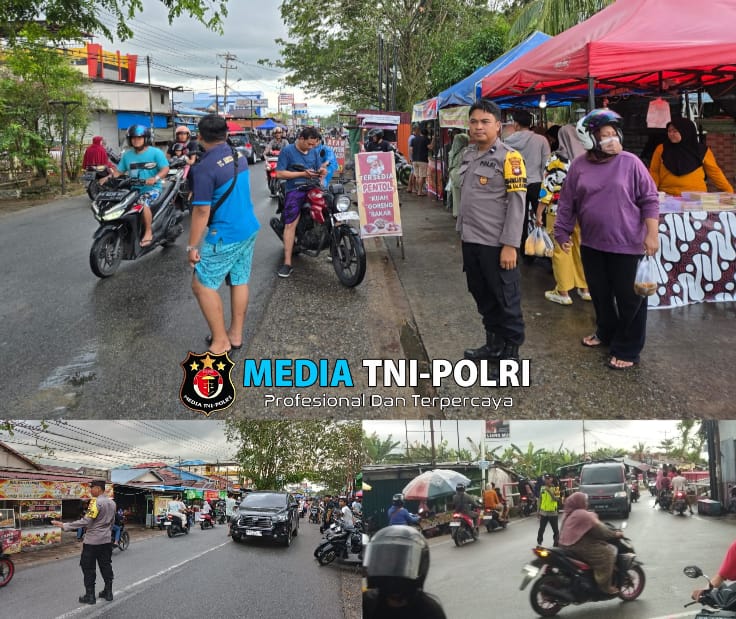 Selama Ramdhan, Polisi Amankan Aktifitas Masyarakat di Pasar Juadah