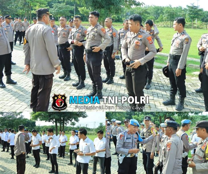 Gelar Gaktiblin, Sipropam Polres Tulang Bawang Barat Cek Sikap Tampang dan Kelengkapan Data Diri Personil