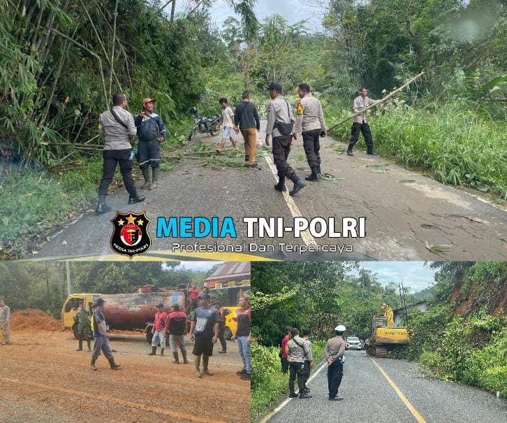 Kerja Keras Tim Gabungan, Akses Jalan di Sengah Temila Kembali Normal