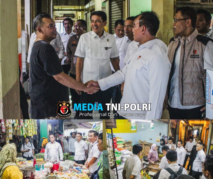 Satgas Pangan Bareskrim Polri Tinjau Ketersediaan dan Harga Bahan Pokok di Pasar Jaya Kramatjati