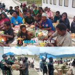 Sukacita Masyarakat Distrik Sinak menerima Sembako dari Pemerintah melalui Personel Satgas Yonif 751/VJS