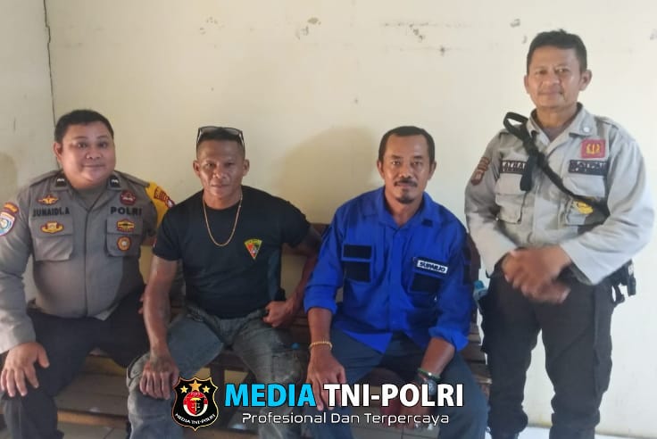 Jaga Keamanan Kebun, Bhabinkamtibmas Polsek Sebangki Himbau Satpam PT. ANI Tingkatkan Patroli