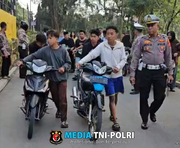 Jaga Kekhusukan Ibadah Subuh: Polres Langkat Lakukan Penertiban Asmara Subuh, Balap Liar, Knalpot Brong dan Permainan Petasan
