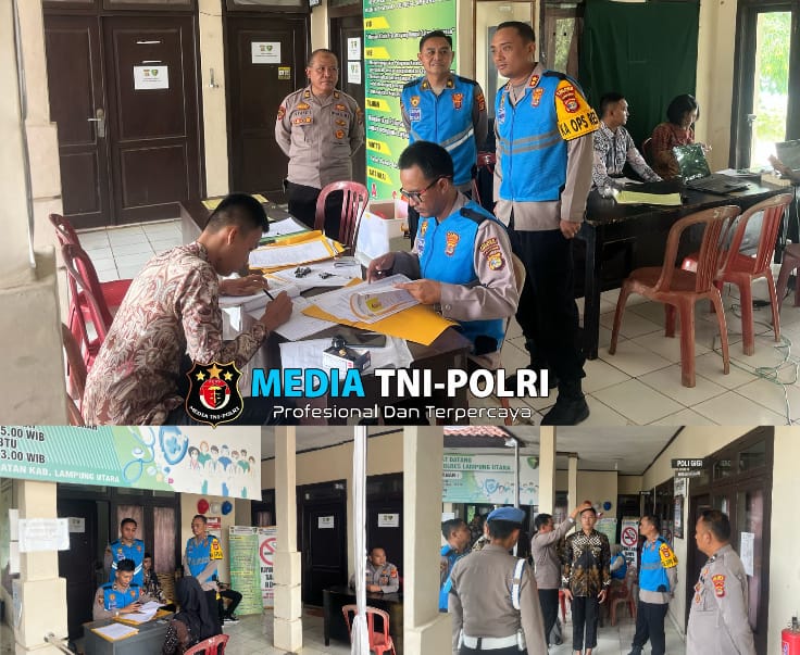 Kapolres Lampung Utara Pantau Langsung Verifikasi Berkas Penerimaan Calon Anggota Polri 2025