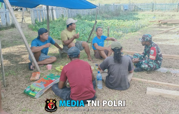 Pesan Babinsa Kwatisore Pada Pelaksanakan Komunikasi Sosial dengan Warga Kampung Wami Jaya