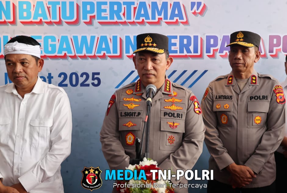 Dukung Program Pemerintah, Kapolri Canangkan 100.000 Rumah Subsidi bagi Personel Polri