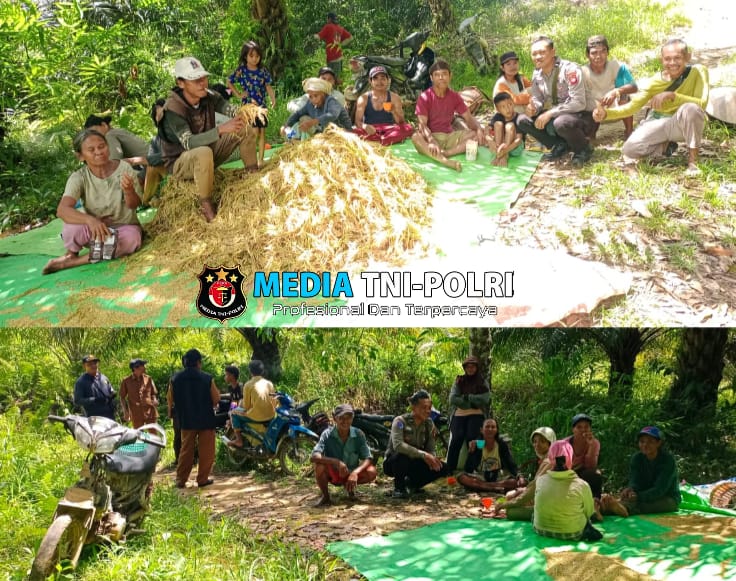 Personil Polsek Mempawah Hulu Sambangi Petani Dukung Ketahanan Pangan Nasional