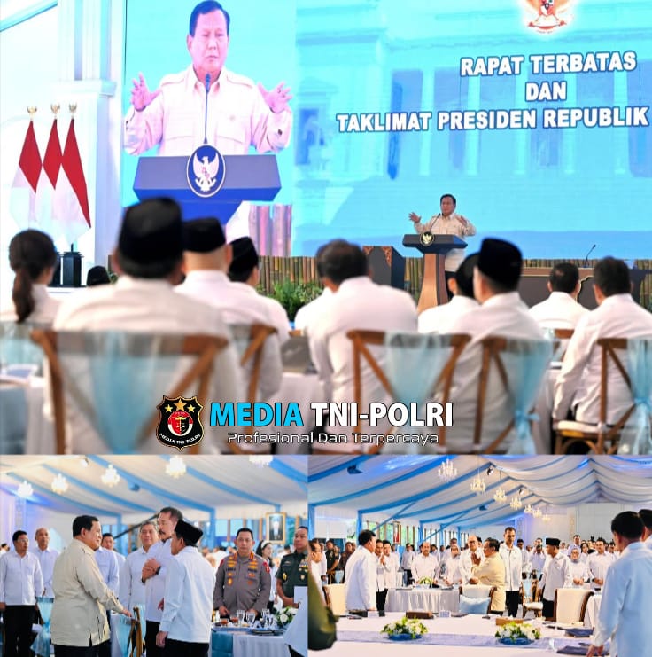 Dukung Percepatan Program Prioritas, Panglima TNI Hadiri Rapat Terbatas dan Taklimat yang Dipimpin Presiden RI Prabowo Subianto