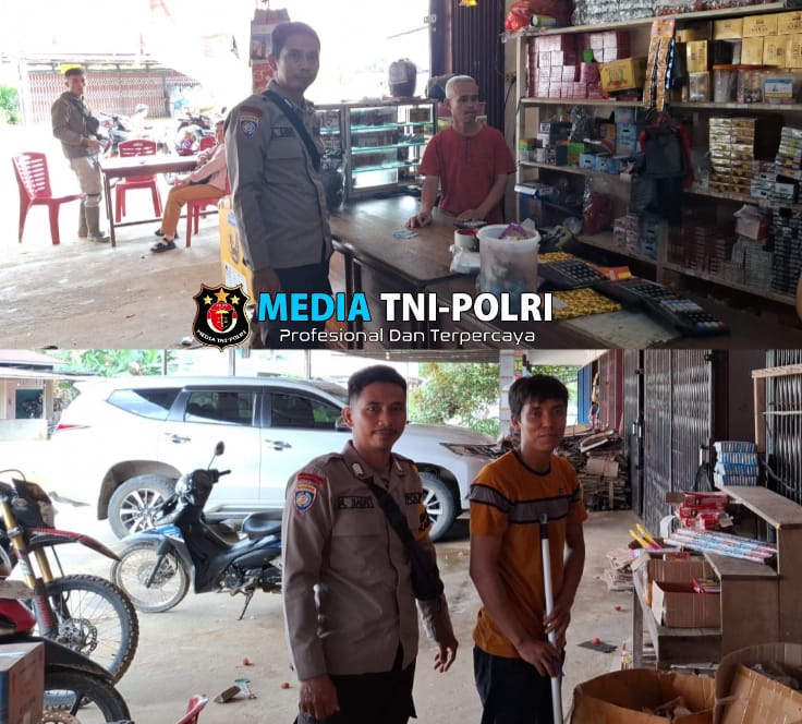 Sambangi Warga Bhabinkamtibmas Polsek Kuala Behe Menjaga Silaturahmi dengan Warga