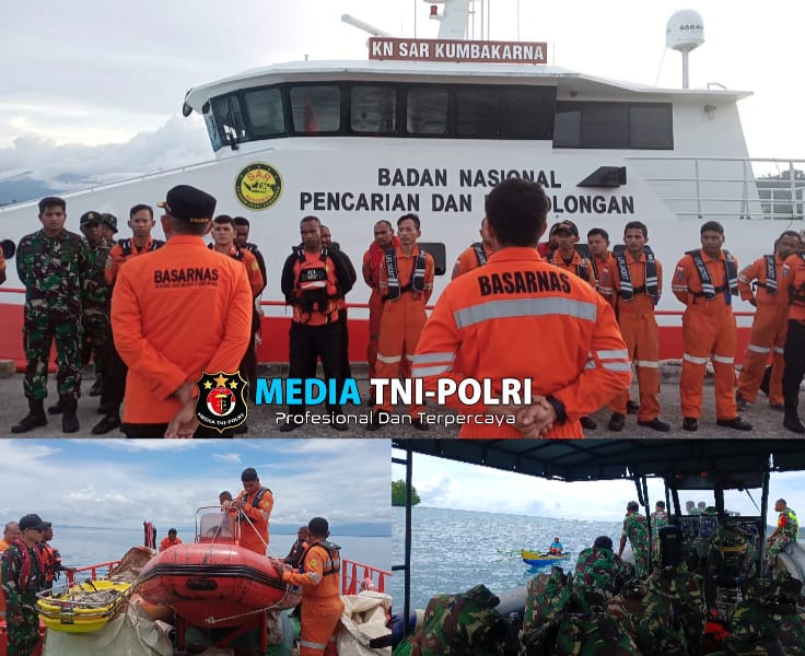 Kodam XVIII/Kasuari Bantu Basarnas Manokwari dalam Pencarian Korban Hilang KM Dorolonda