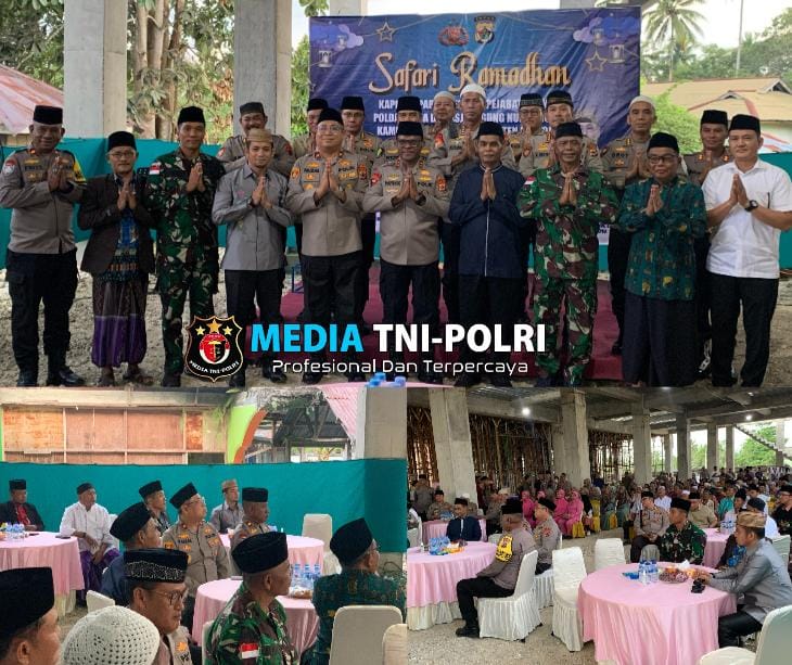 Satgas Pamtas Yonif 131/BRS Hadiri Safari Ramadhan 1446 H Kalpoda Papua di Masjid Agung Distrik Arso