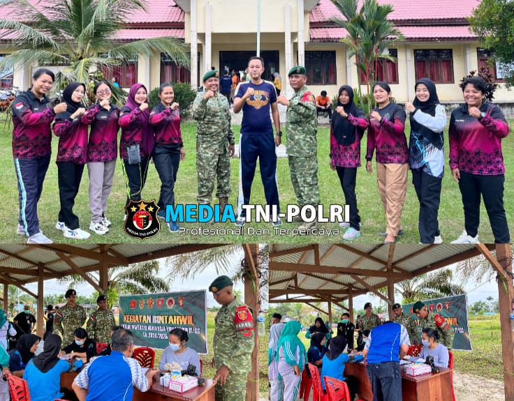 Peringati HUT Kostrad ke-64, Satgas Pamtas Yonarmed 11 Kostrad Berikan Layanan Kesehatan Gratis di Perbatasan