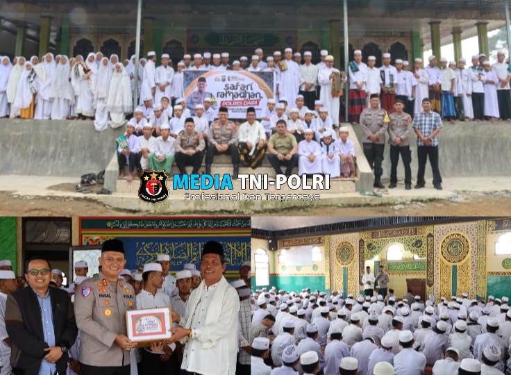 Safari Ramadan, Kapolres Dairi Sambangi Pesantren Dairi, Salurkan Sembako dan Takjil