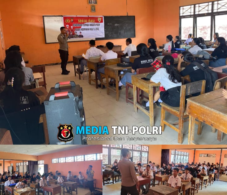 Sosialisasi Penerimaan Polri di SMKN 1 Mempawah Hulu