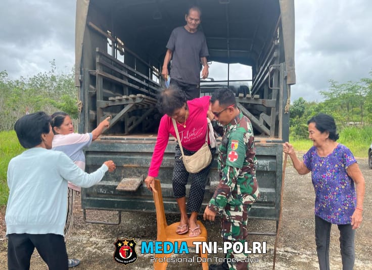 Satgas Yonzipur 5/ABW : Sehat Bersama Posbindu, Pantau, Cegah, dan Kendalikan Penyakit