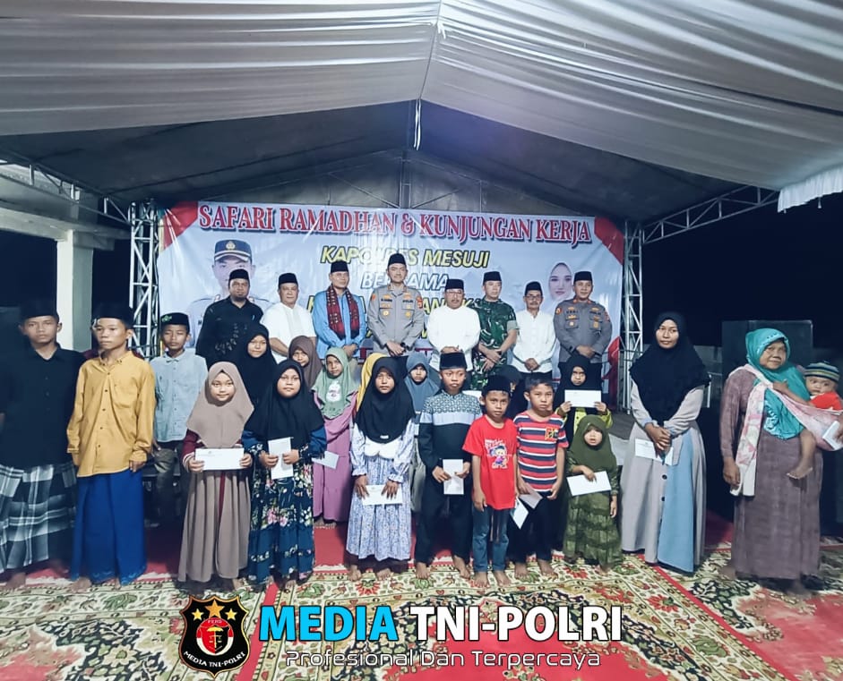 Safari Ramadhan,Kapolres Mesuji Laksanakan Kunker ke Mapolsek Way Serdang dan Santuni Anak Yatim