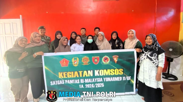 Sentuhan Kepedulian di Perbatasan, Satgas Pamtas Yonarmed 11 Kostrad Gelar Pelayanan Kesehatan Gratis