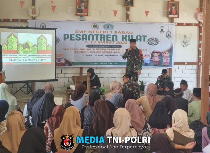 Satgas Yonzipur 5/ABW : Pesantren Kilat Untuk Meraih Berkah Menuju Jalan Cahaya Taqwa