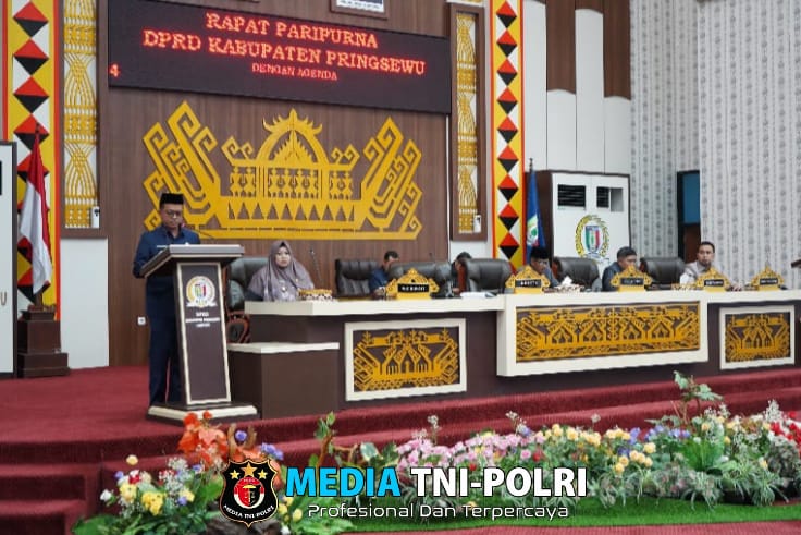 Bupati Pringsewu Hi . Riyanto Pamungkas Sampaikan LKPJ Kepala Daerah 2024