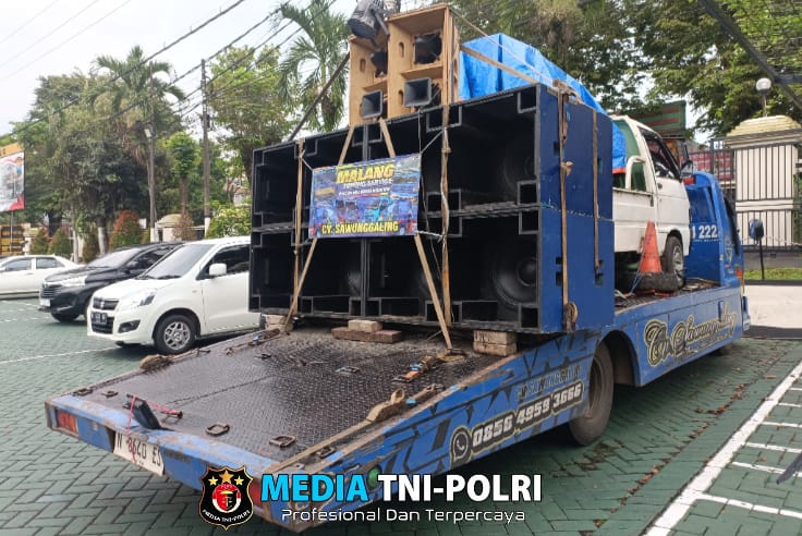 Polres Malang Tertibkan Truk Pembawa Sound Horeg, Pastikan Ramadan Kondusif dan Aman