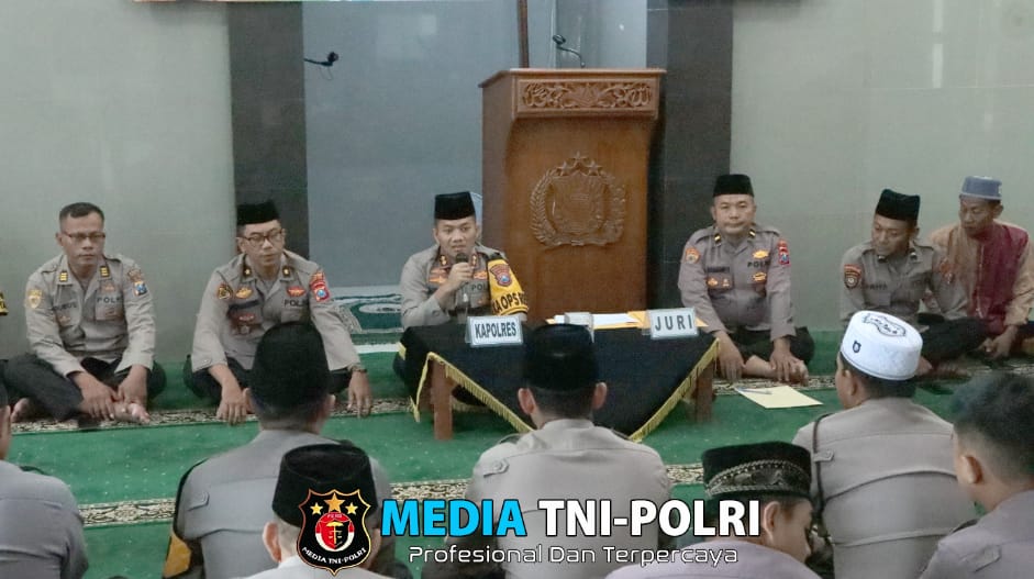 Isi Ramadan dengan Ibadah, Polres Nganjuk Gelar Lomba Baca Al-Quran untuk Anggota Polri dan ASN