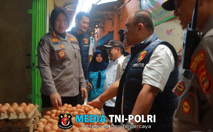 Sidak 5 Pasar di Bandar Lampung, Polda Lampung Pastikan Stok Ketersediaan dan Harga Stabil