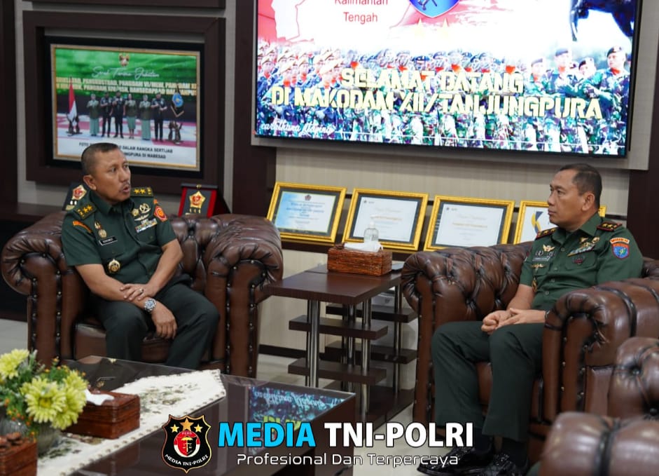 Pangdam XII/Tpr Terima Kunjungan Silaturahmi Orjen TNI