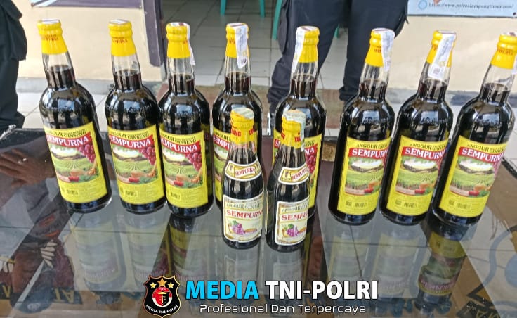 Ops Cempaka Krakatau 2025, Polres Lampung Timur Razia Tempat Perdagangan Minuman Keras dan Petasan