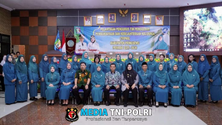 Bupati Riyanto Pamungkas Lantik Pengurus TP-PKK Kabupaten Pringsewu Periode 2025-2030
