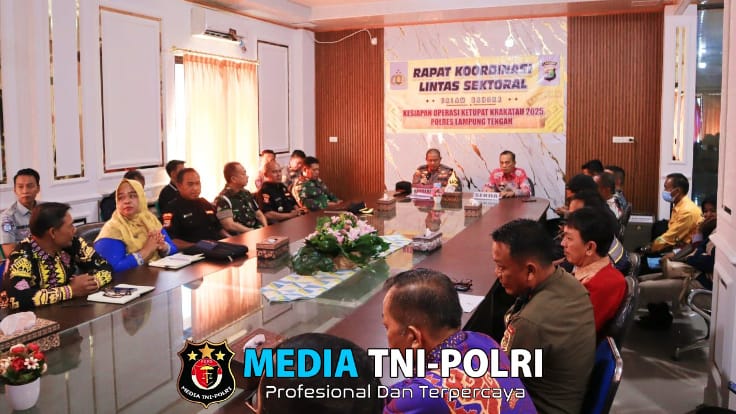Jelang Mudik Lebaran, Kapolres Lampung Tengah Pimpin Rakor Lintas Sektoral