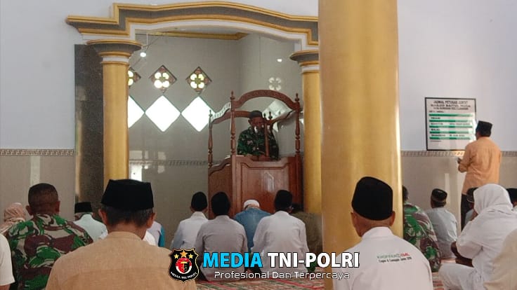 Khutbah Jumat Oleh Pabintal Satgas TMMD 123 Kodim 0822/Bondowoso
