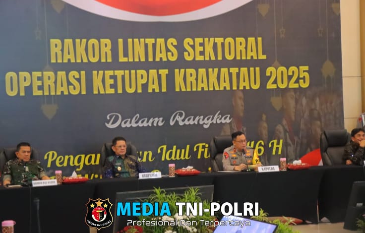 Polda Lampung Gelar Rakor Lintas Sektoral Persiapan Pengamanan Hari Raya Idul Fitri 1446 H