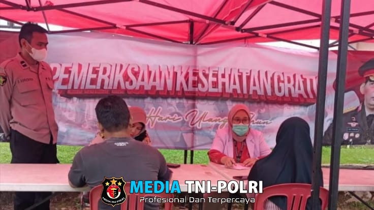 Peduli Masyarakat, Biddokkes Polda Lampung Gelar Cek Kesehatan Gratis di Bulan Ramadhan