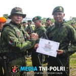 Pangkoops Habema Pimpin Upacara Pelepasan Satgas Yonif 503 Kostrad