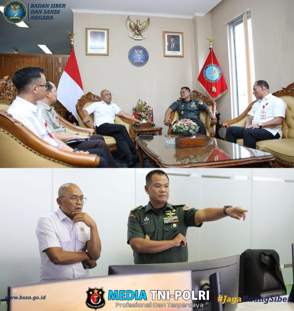 Kepala BSSN dan WAKASAD Bahas Penguatan Sistem Keamanan Siber Nasional