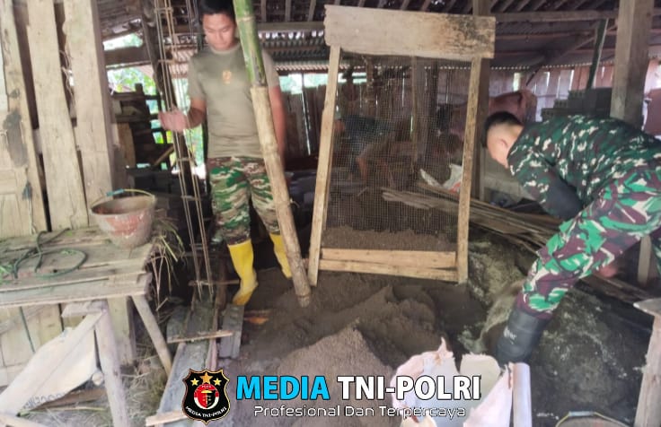 Satgas TMMD Kerjakan RTLH Bapak Karmo