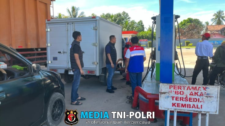 Unit Tipidter Sat Reslrim Polres Tulang Bawang Barat Laksanakan Sidak SPBU