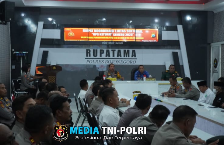 Polres Bojonegoro Gelar Rakor Lintas Sektoral Operasi Ketupat Semeru 2025
