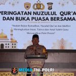 Polres Tulang Bawang Barat Peringati Nuzulul Qur’an Sekaligus Buka Puasa Bersama dengan Personil dan Anak Yatim Piatu