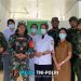 Kolaborasi Tenaga Kesehatan Satgas TNI dengan Tenaga Kesehatan Puskesmas Beoga Beri Yankes Gratis