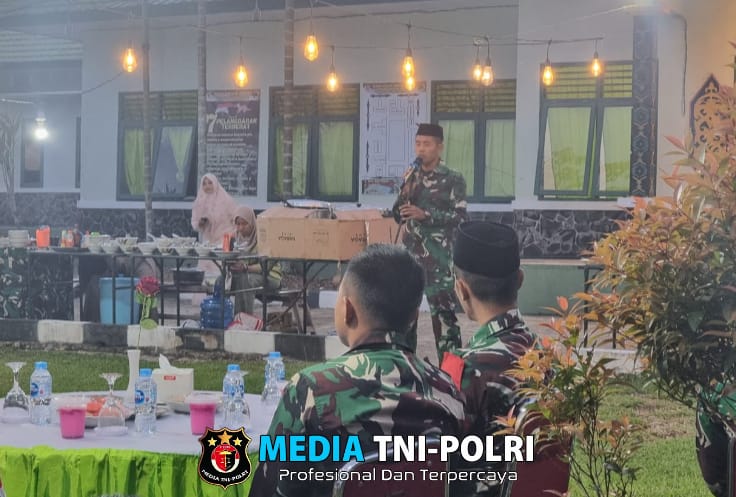 Momentum Kebersamaan Penuh Keberkahan, Satgas Pamtas Gelar Buka Bersama di Kotis