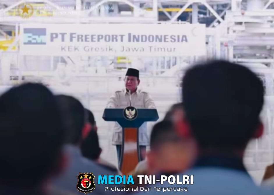 Resmikan Pabrik Pemurnian Logam Mulia, Presiden Prabowo Tegaskan Komitmen Hilirisasi