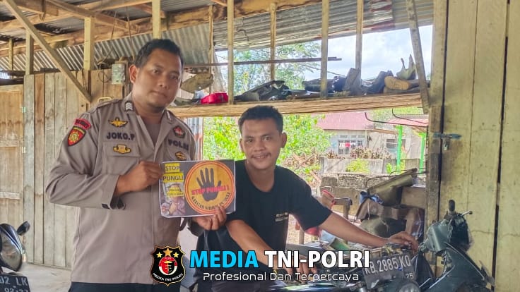 Bhabinkamtibmas Polsek Kuala Behe Laksanakan Himbauan Stop Pungli