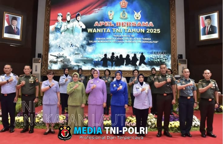 Apel Bersama Wanita TNI Tahun 2025, Korps Wanita TNI AL Terima Pembekalan Dari Ibu Raksa Tri Anggana Tantri di Cilangkap