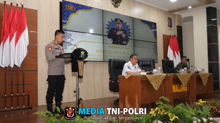 Polres Malang Matangkan Pengamanan Mudik Lebaran, Gelar Rapat Koordinasi Lintas Sektoral