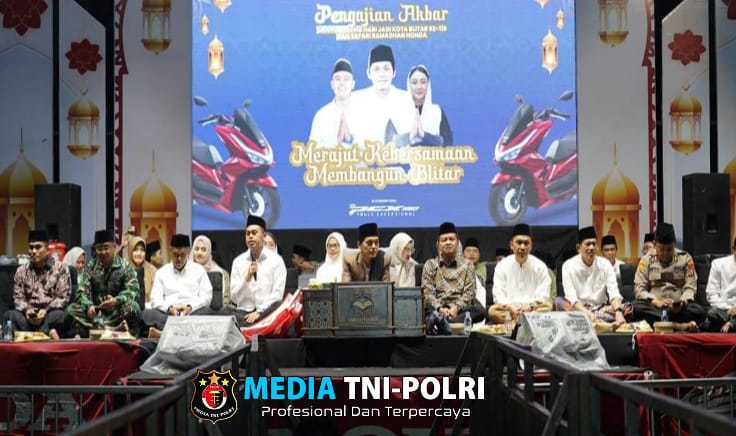 Dandim 0808 Bersama Forkopimda Hadiri Pengajian Sambut Hari Jadi Kota Blitar ke-119 Tahun 2025