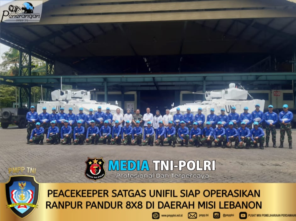 Peacekeeper Satgas UNIFIL Siap Operasikan Ranpur Pandur 8×8 di Daerah Misi Lebanon