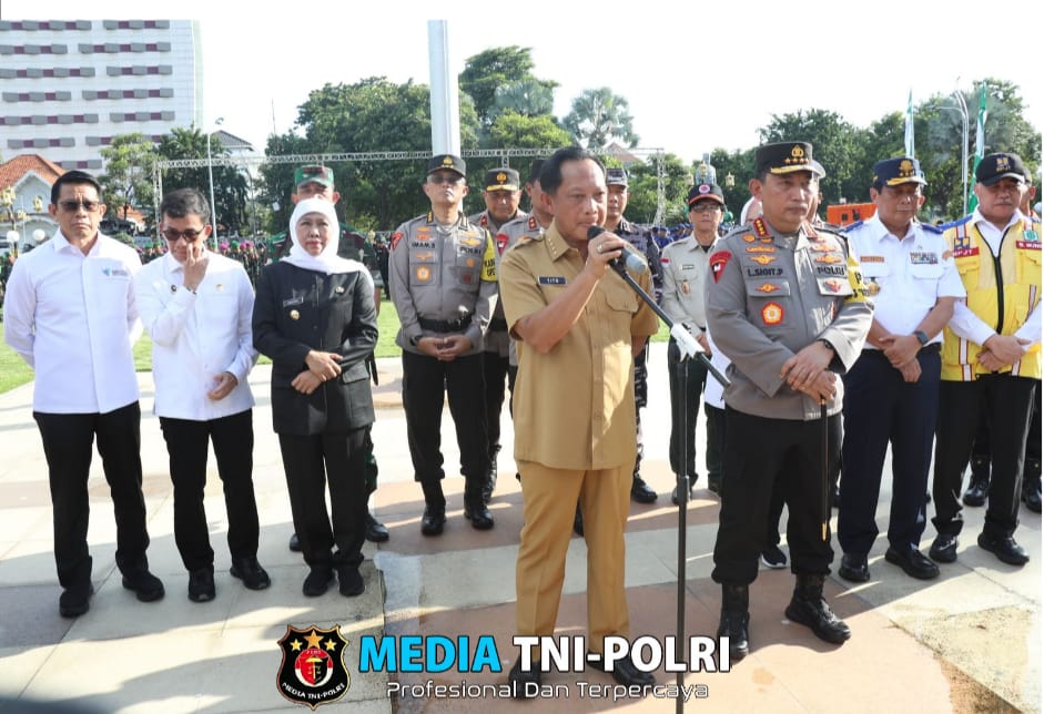 Hadiri Apel Gelar Pasukan, Mendagri Ingatkan Kepala Daerah Jaga Arus Mudik dan Stabilitas Harga Pangan