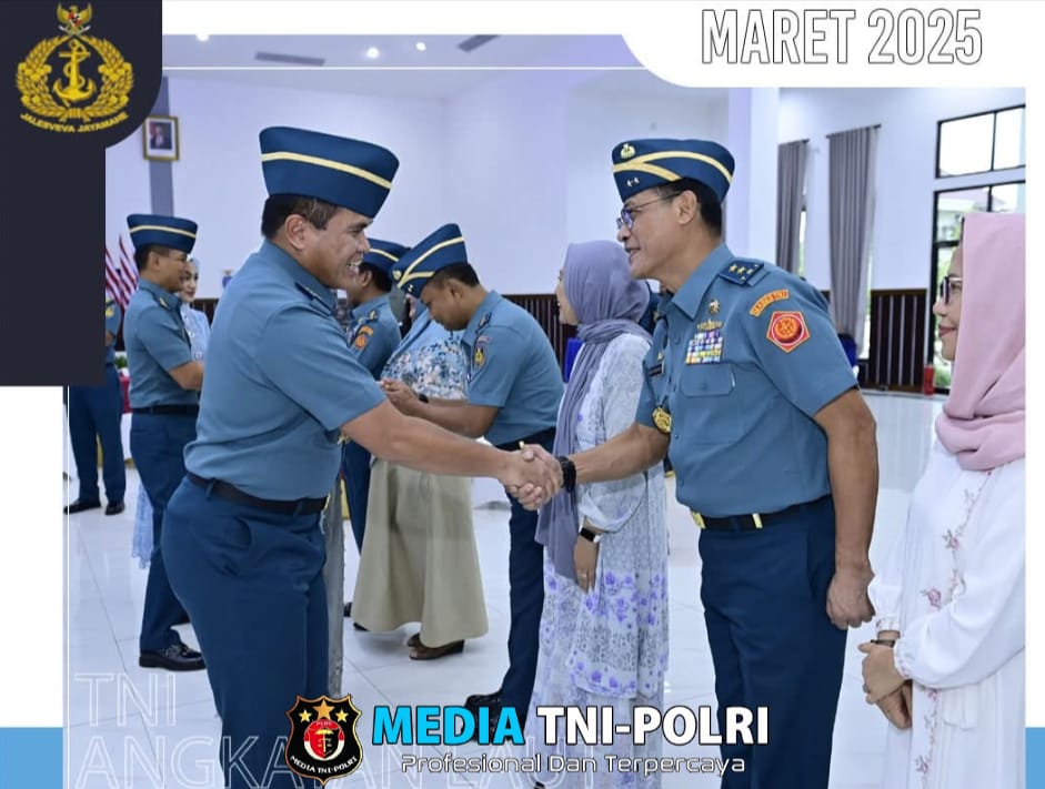 Sandang Pangkat 1 Tingkat Lebih Tinggi, 14 Perwira Tinggi TNI AL Ikuti Acara Laporan Korps Kenaikan Pangkat Pati