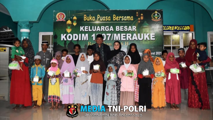 Pererat Silaturahmi, Kodim 1707/Merauke Gelar Buka Puasa Bersama
